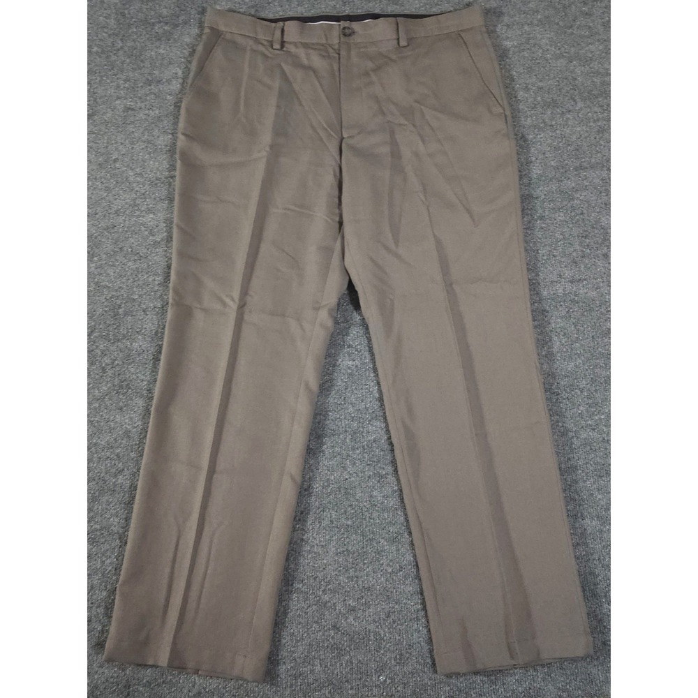 Greg Norman for Tasso Elba Pants Mens 40x32 Gray Grey Performance Chino